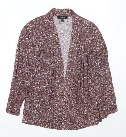 Primark Womens Brown Floral  Cardigan Jumper Size 10