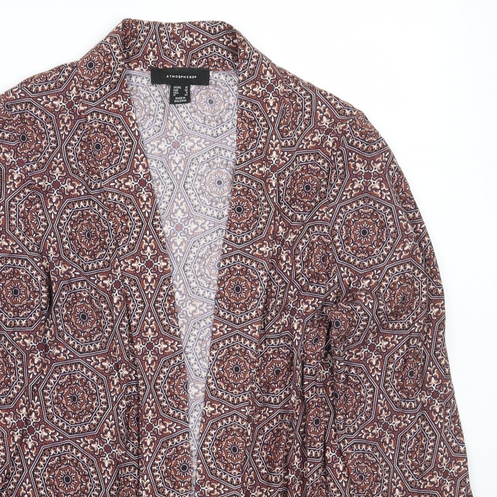 Primark Womens Brown Floral  Cardigan Jumper Size 10