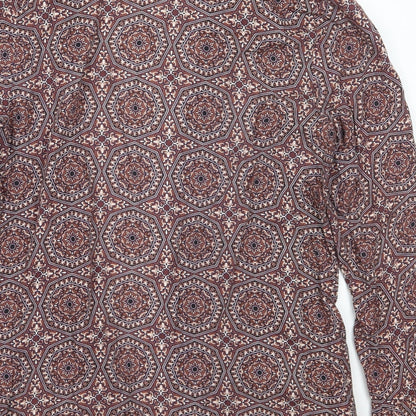 Primark Womens Brown Floral  Cardigan Jumper Size 10