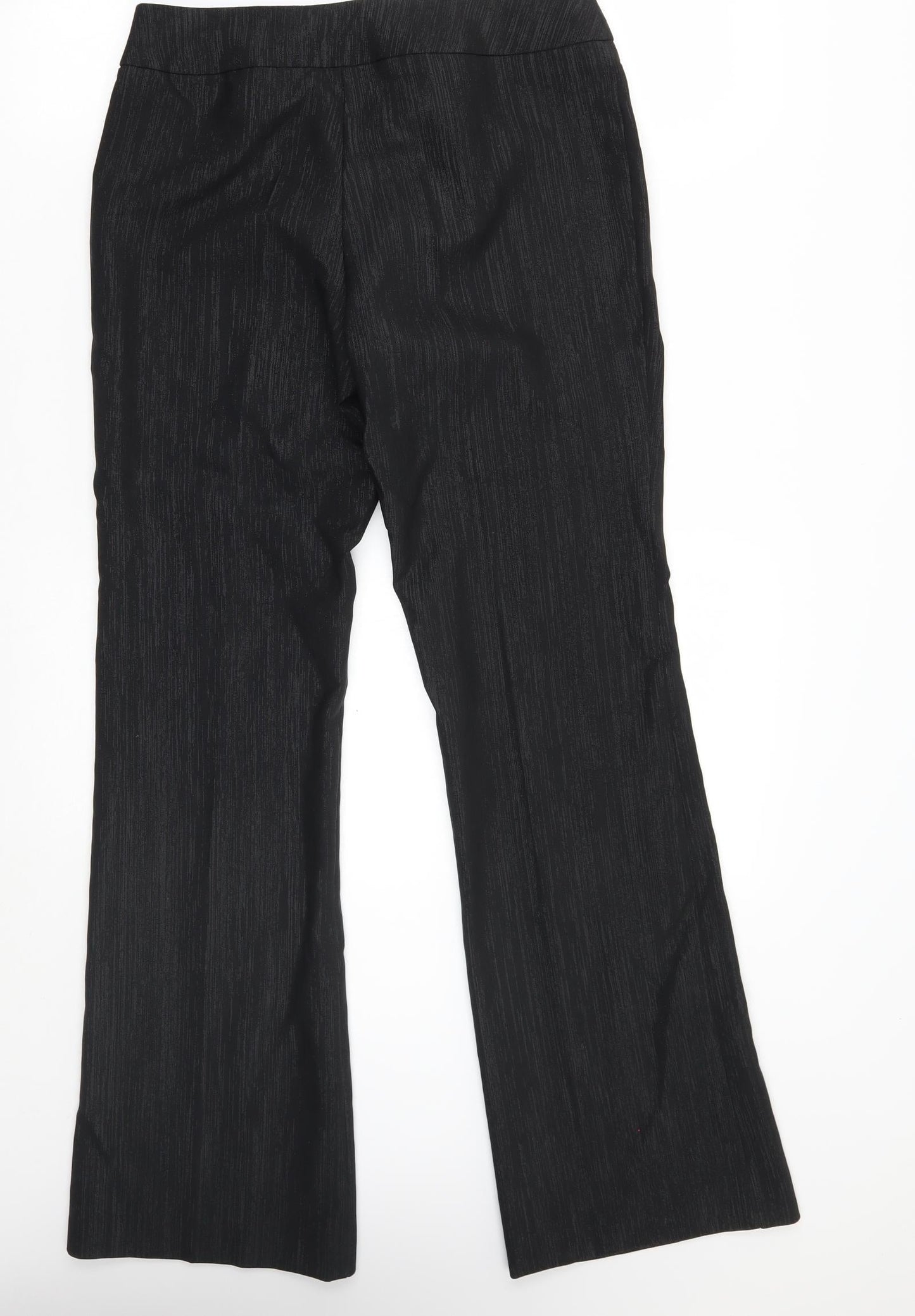 Florence & Fred Womens Black Striped  Trousers  Size 8 L30 in