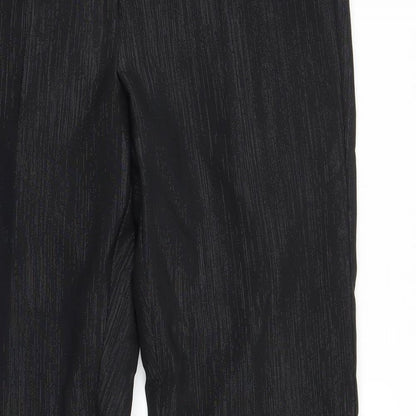 Florence & Fred Womens Black Striped  Trousers  Size 8 L30 in