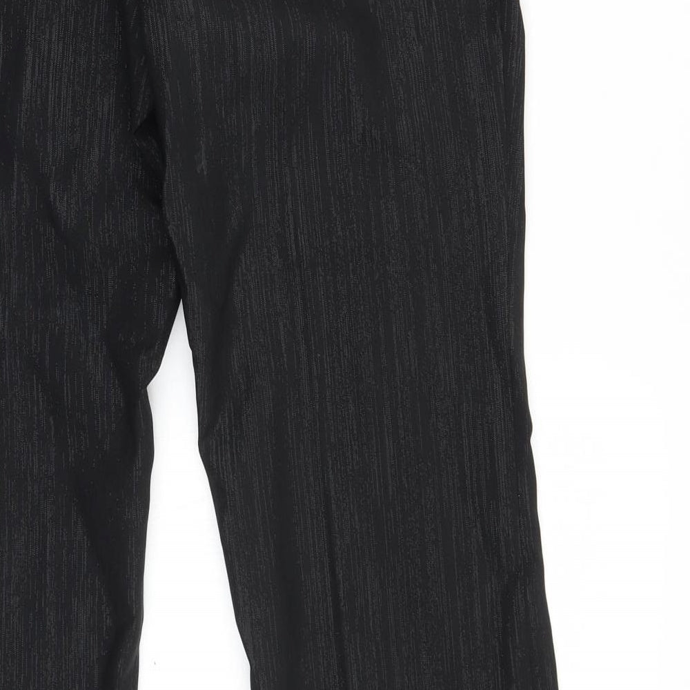 Florence & Fred Womens Black Striped  Trousers  Size 8 L30 in