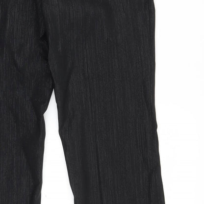 Florence & Fred Womens Black Striped  Trousers  Size 8 L30 in