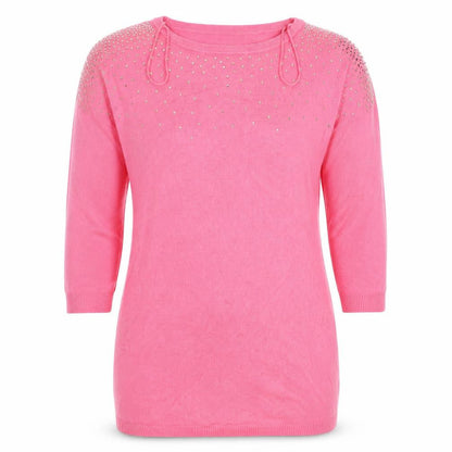 Womens UK Size 12 TG Pink Pullover Jumper
