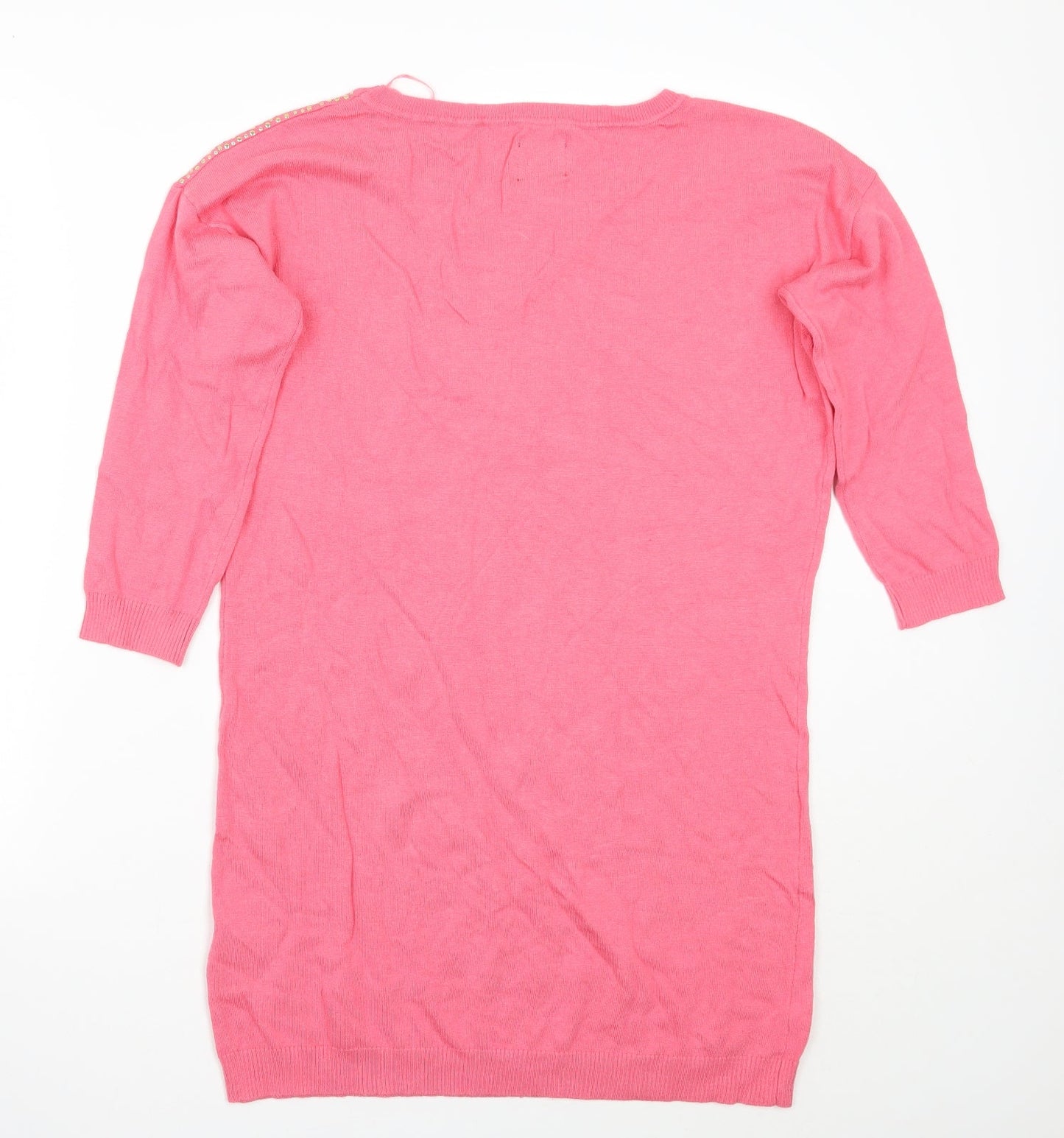 Womens UK Size 12 TG Pink Pullover Jumper