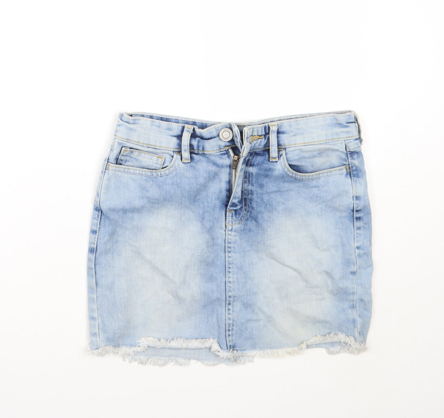 F&F Womens Blue   A-Line Skirt Size 6