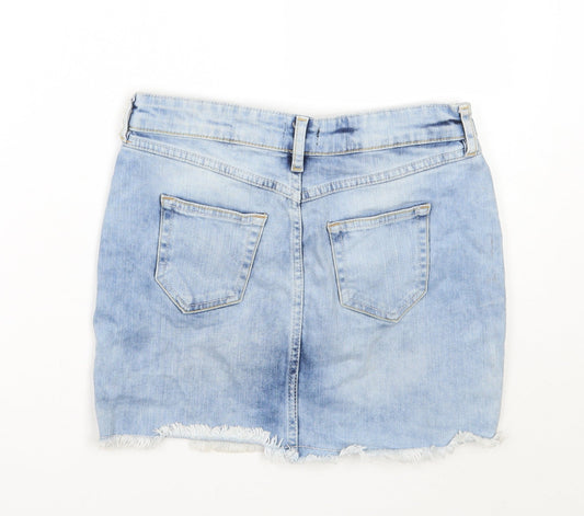 F&F Womens Blue   A-Line Skirt Size 6