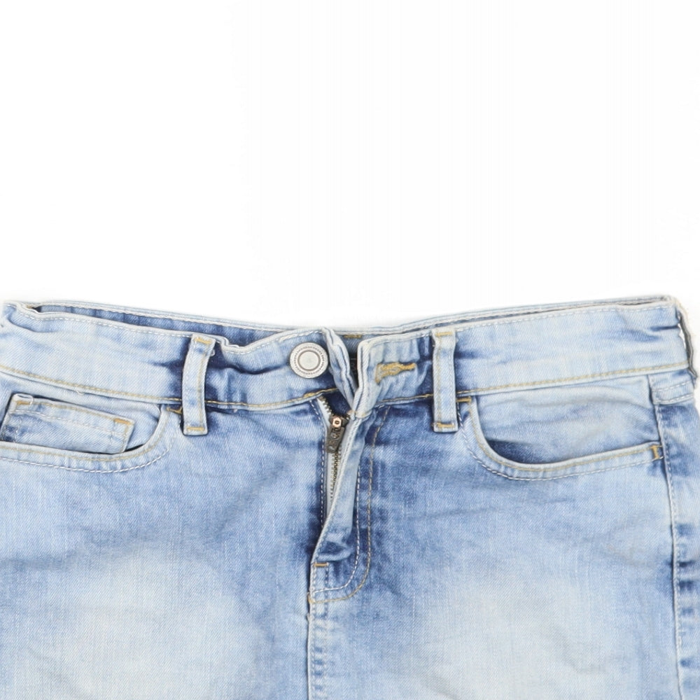 F&F Womens Blue   A-Line Skirt Size 6