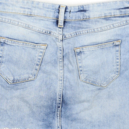 F&F Womens Blue   A-Line Skirt Size 6