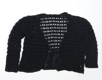 Womens UK Size M Gorgeous Black Cardigan Jumper