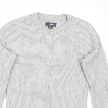 Primark Womens Grey   Pullover Jumper Size XS