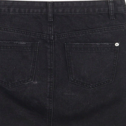 Missguided Womens Black  Rayon A-Line Skirt Size 10