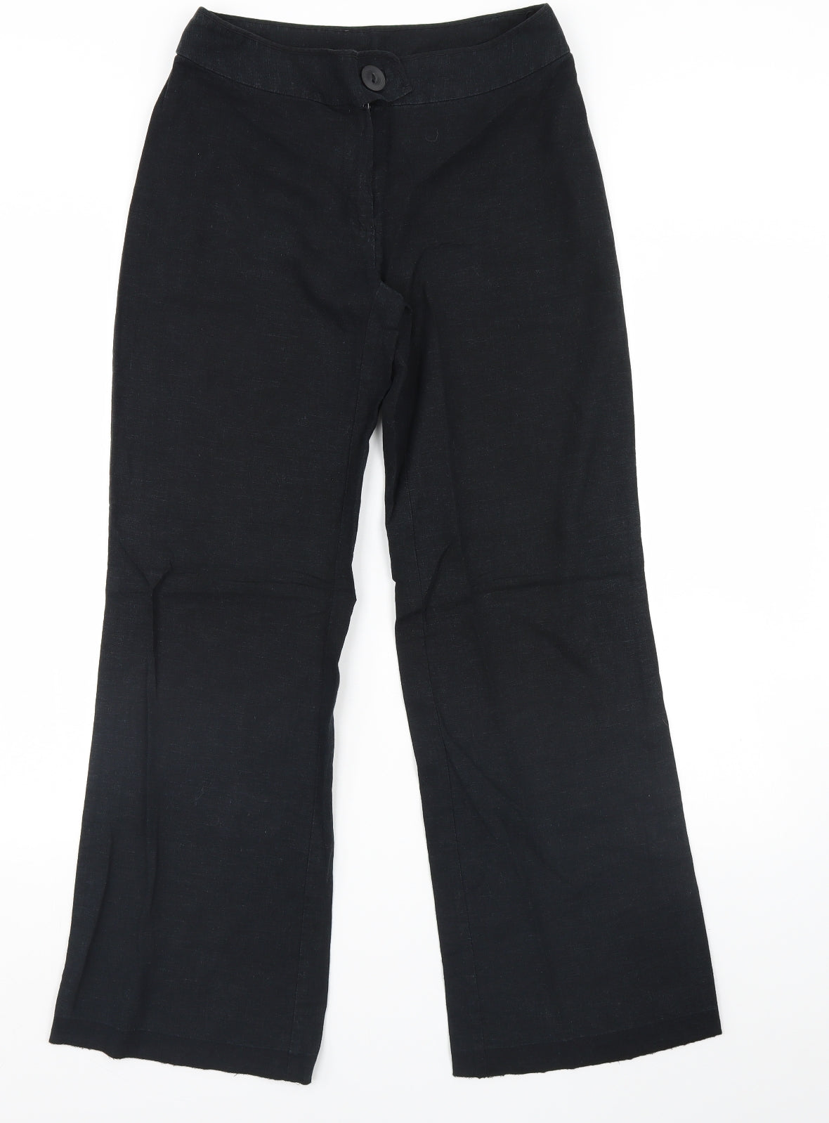 Womens UK Size 8 m&s Regular Fit  Black Trousers