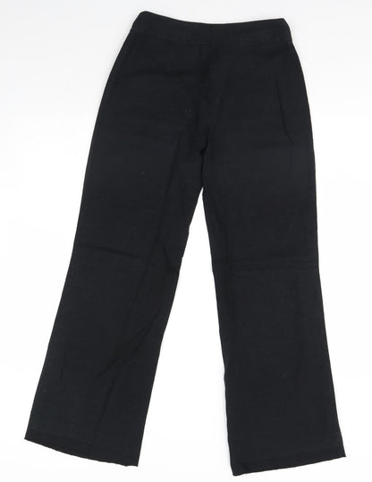 Womens UK Size 8 m&s Regular Fit  Black Trousers