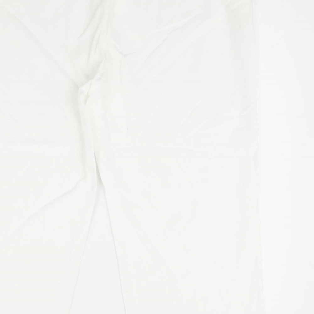Womens UK Size 20 Label be Regular Fit  White Trousers