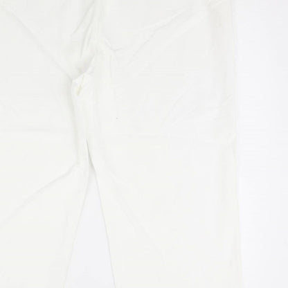 Womens UK Size 20 Label be Regular Fit  White Trousers