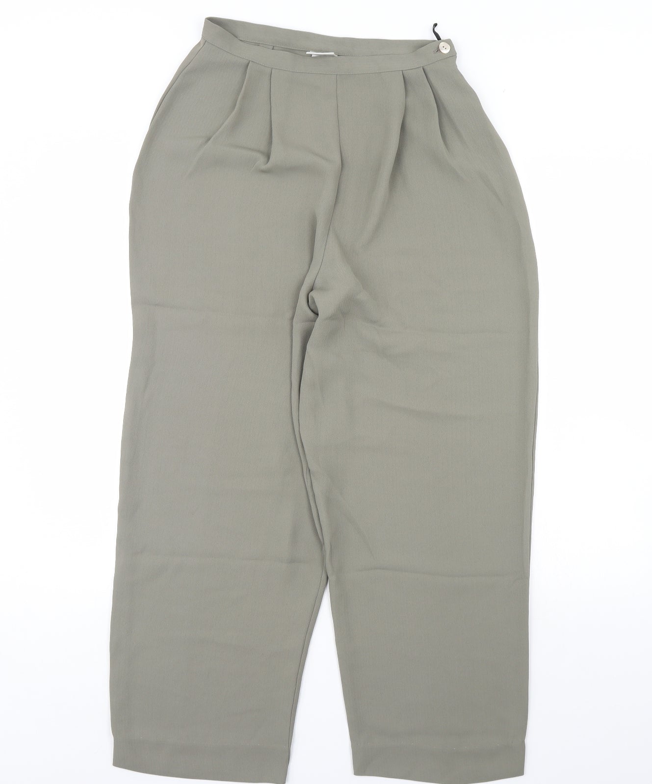 Womens UK Size 12 NEXT Regular Fit  Green Trousers