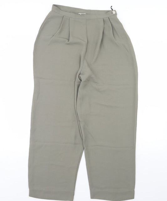 Womens UK Size 12 NEXT Regular Fit  Green Trousers