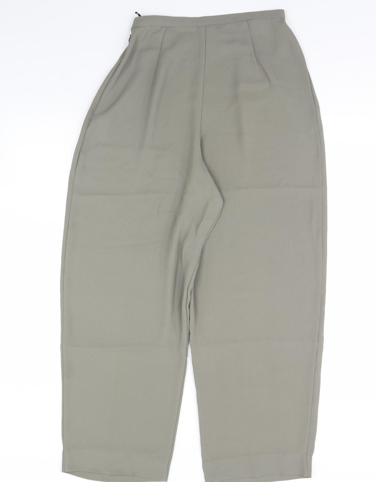 Womens UK Size 12 NEXT Regular Fit  Green Trousers