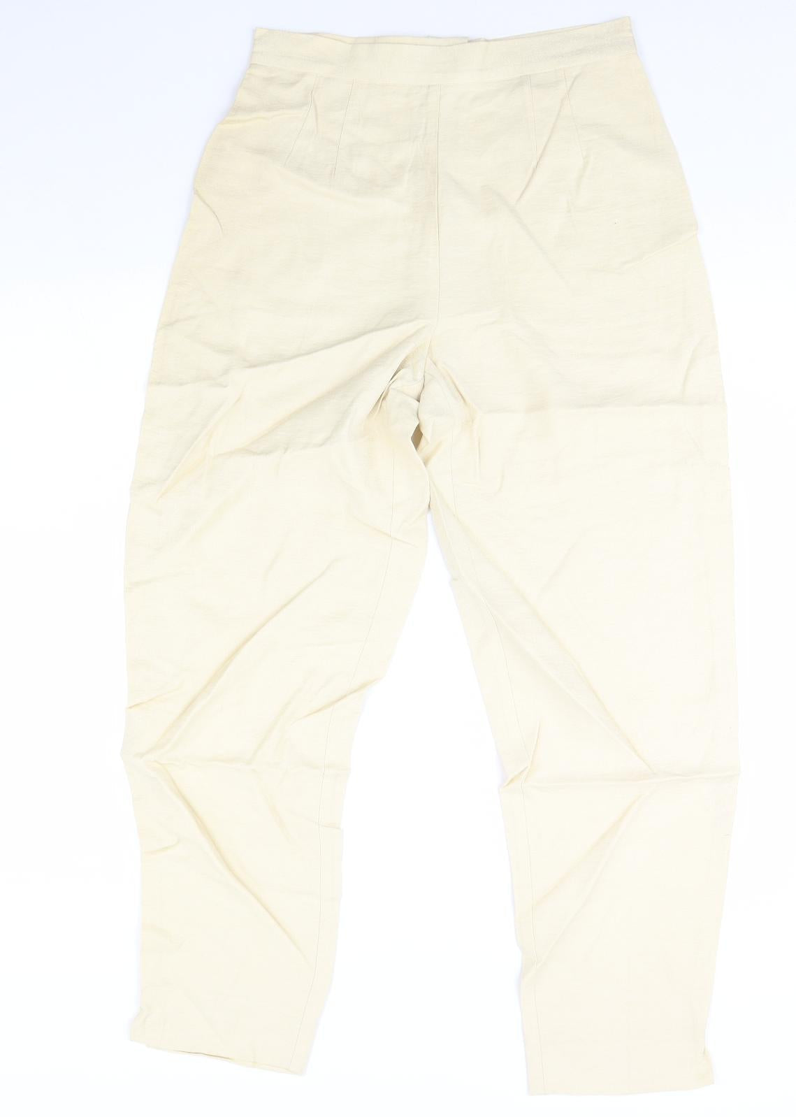 Womens UK Size 30 in Preworn Regular Fit  Gold Trousers