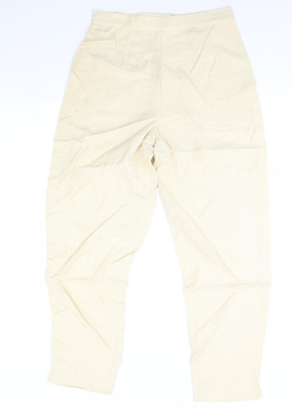 Womens UK Size 30 in Preworn Regular Fit  Gold Trousers