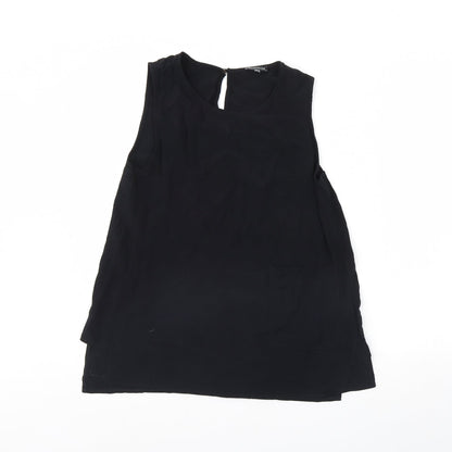Womens UK Size 10 Warehouse Black Basic Tank