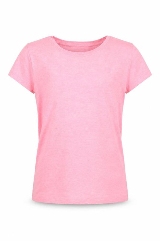 Front view of St Bernard girls’ pink basic t-shirt, size 8, years