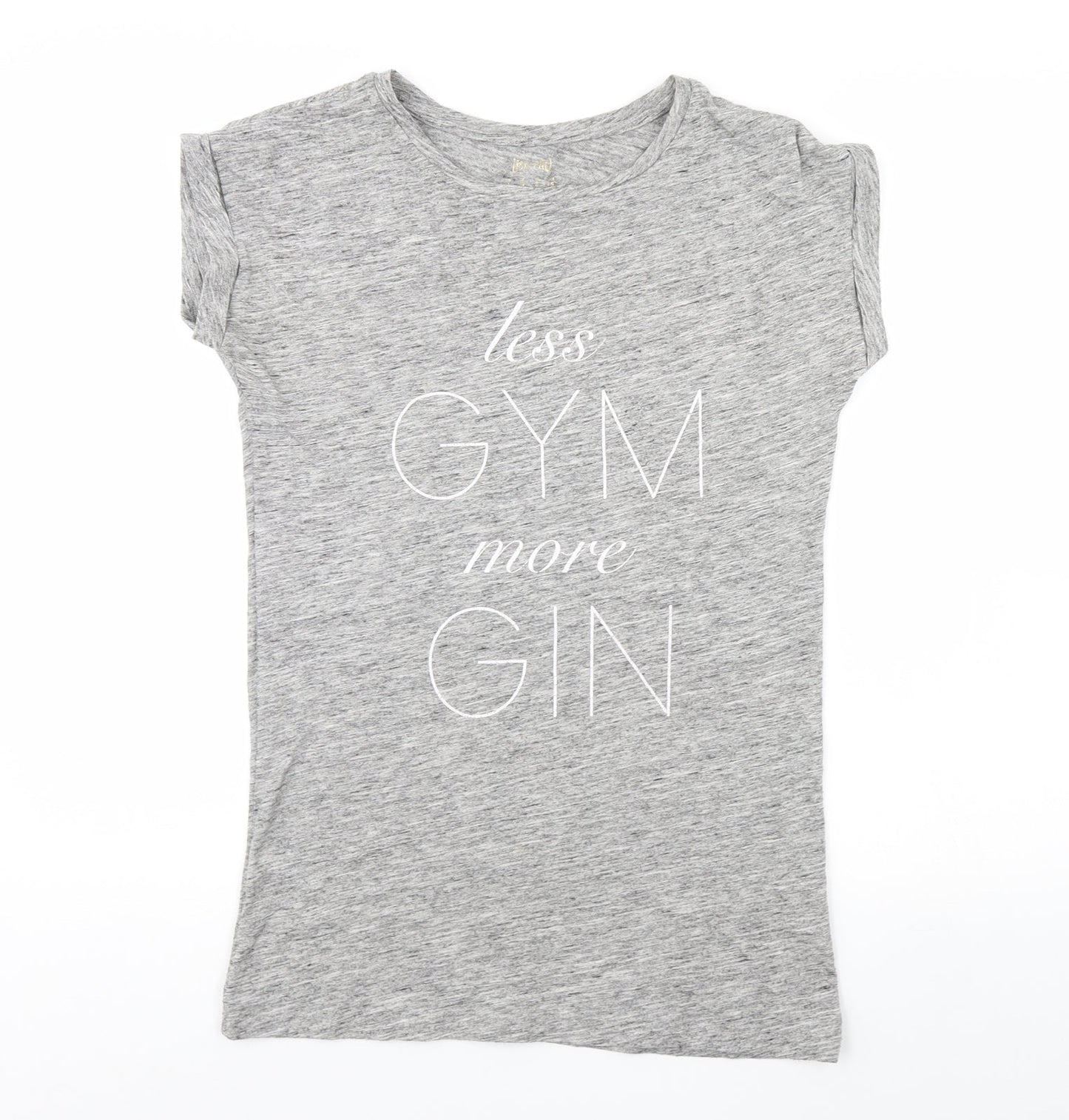 USA Pro Womens Grey   Basic T-Shirt Size 6