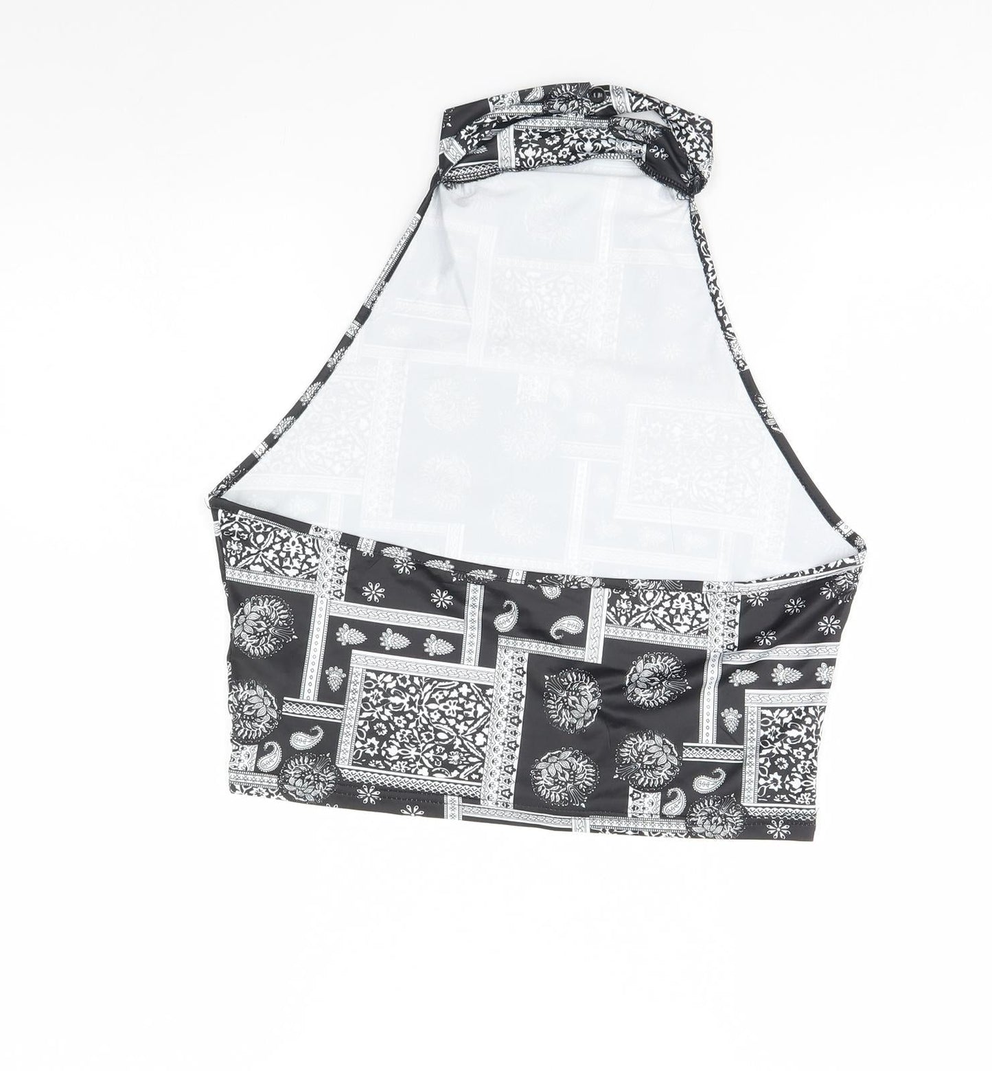 SheIn Womens Black Fair Isle  Basic Tank Size L