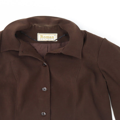 Roman Womens Brown   Jacket  Size 16  - Shoulder Pads