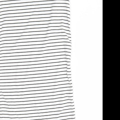 Candy Couture Womens White Striped  T-Shirt Dress  Size 12