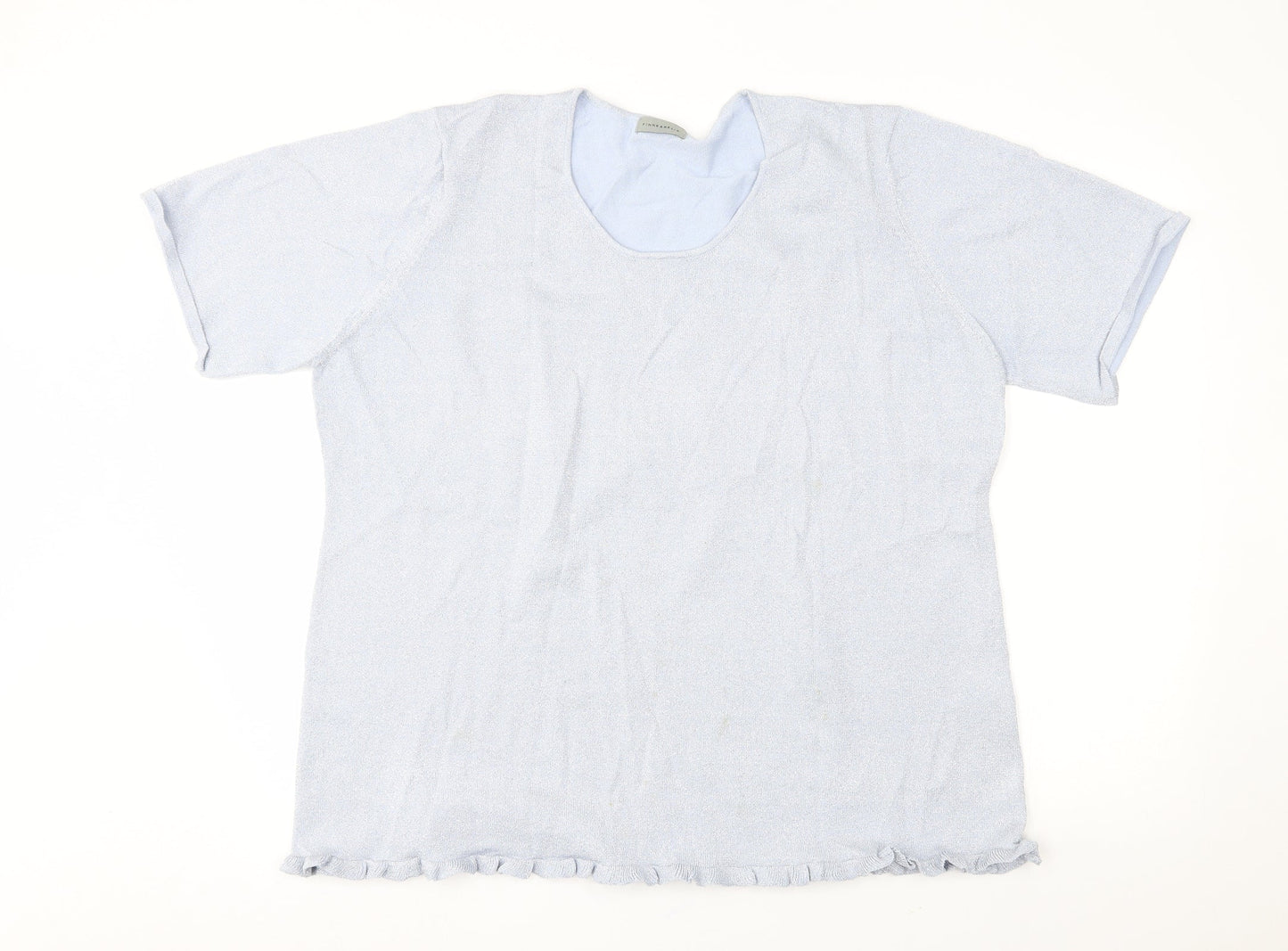 Finnkarelia Womens Blue   Basic Blouse Size 2XL