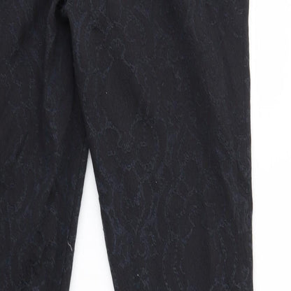 Woolworhts Womens Black   Trousers  Size 10 L30 in