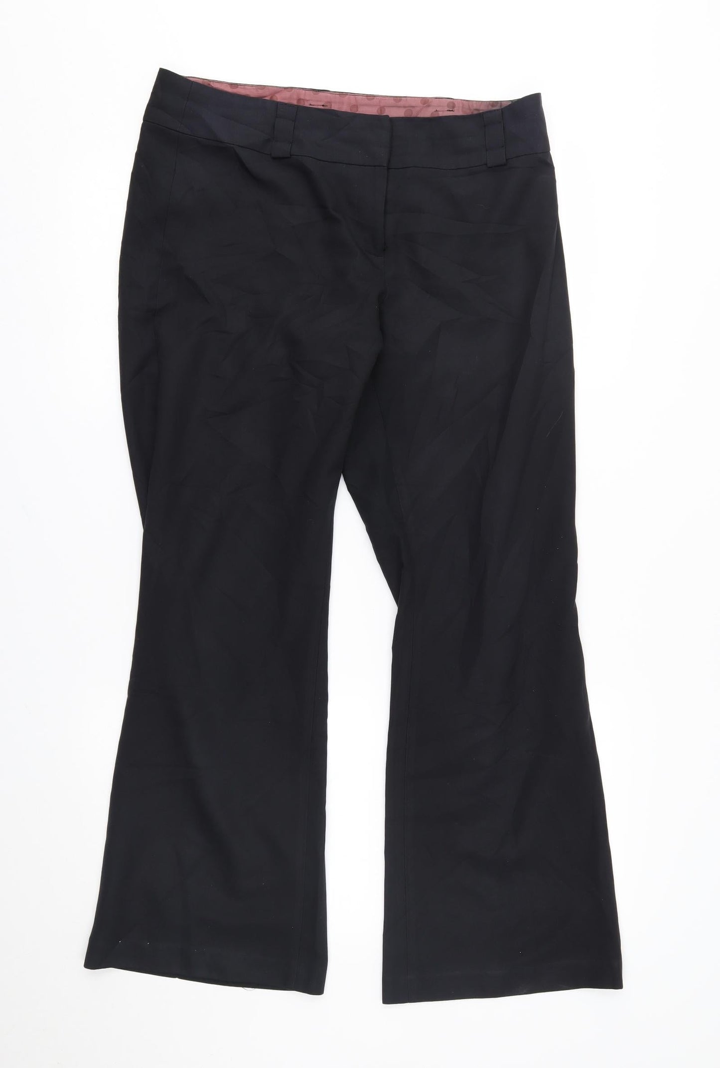 New Look Womens Black   Trousers  Size 12 L28 in -