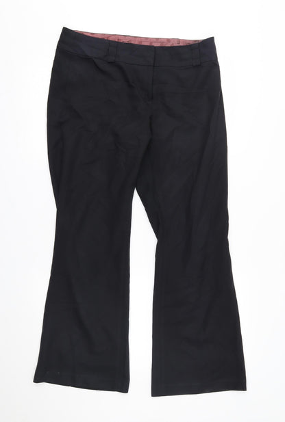 New Look Womens Black   Trousers  Size 12 L28 in -