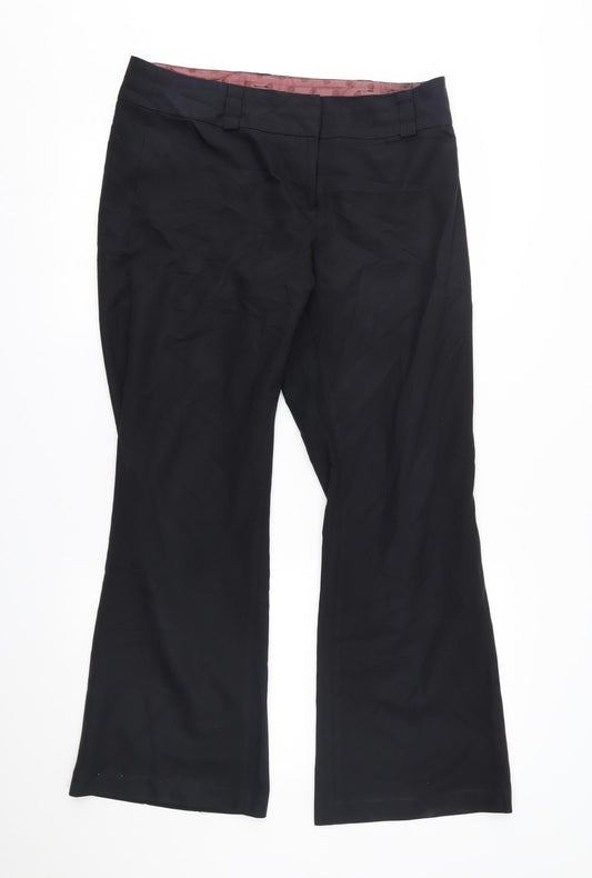 New Look Womens Black   Trousers  Size 12 L28 in -