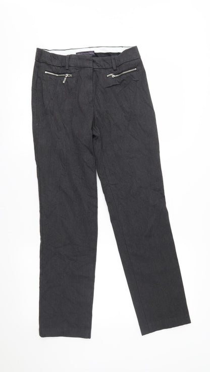 M&S Womens Grey   Trousers  Size 6 L27 in