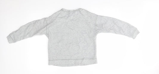 Gap Girls Grey   Pullover Jumper Size 10-11 Years  - unicorn