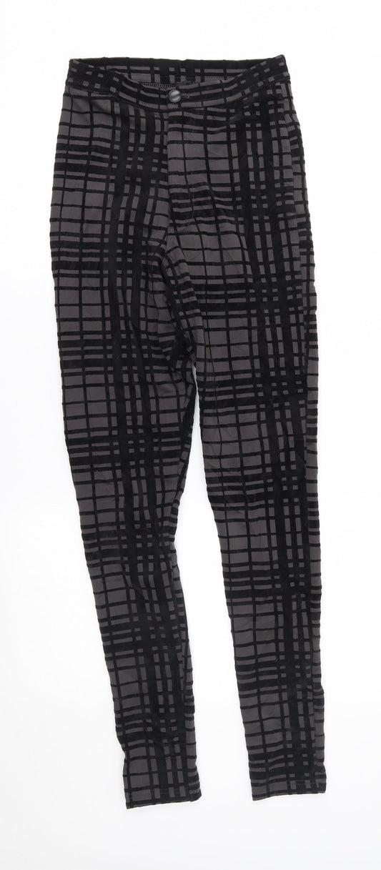 Womens UK Size 6 ASOS Regular Fit  Black Trousers