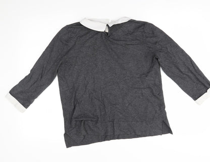 Womens UK Size 10 Papaya Grey Pullover Jumper