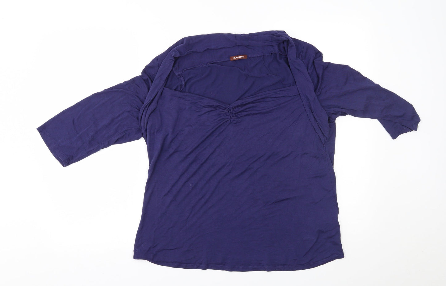 Womens UK Size 20 Savoir Blue Basic Blouse