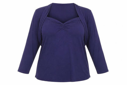 Womens UK Size 20 Savoir Blue Basic Blouse