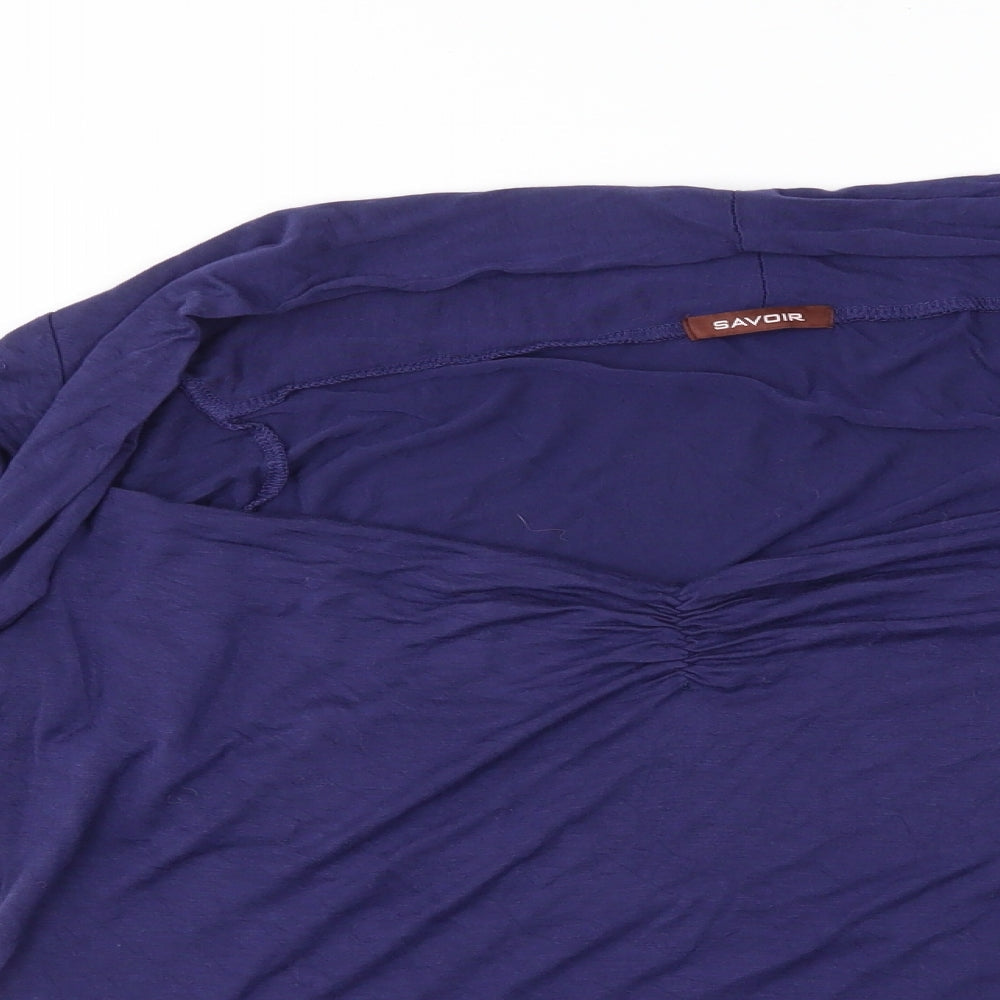 Womens UK Size 20 Savoir Blue Basic Blouse