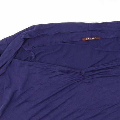 Womens UK Size 20 Savoir Blue Basic Blouse