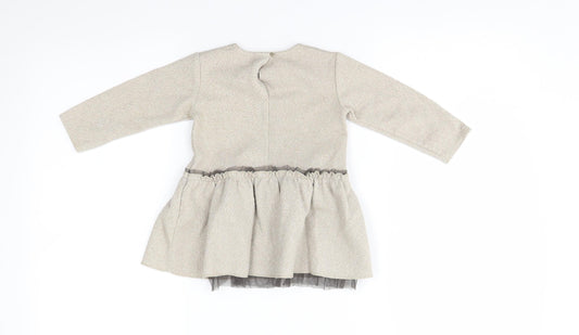 Zara Girls Beige   A-Line  Size 9-12 Months