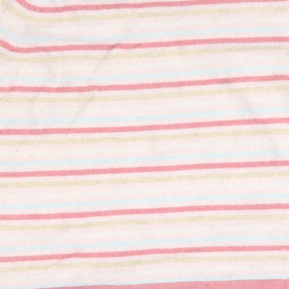 George Womens Pink Striped  Pullover Jumper Size 14