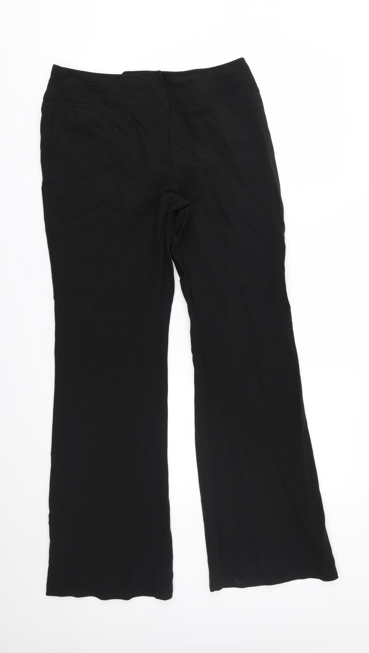 Womens UK Size 10 NEXT Regular Fit  Black Trousers