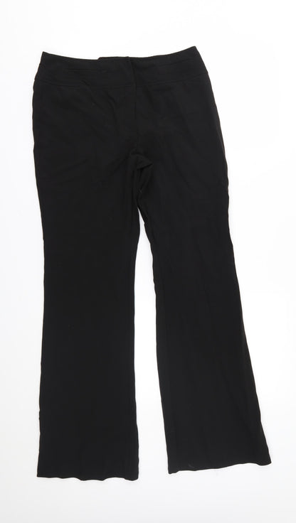 Womens UK Size 10 NEXT Regular Fit  Black Trousers