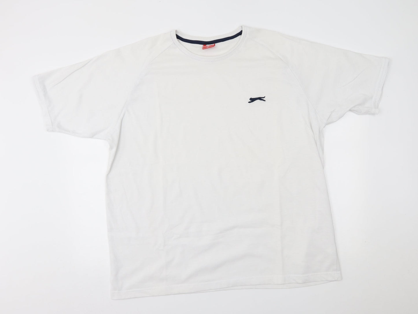 Womens UK Size 3XL Slazenger White Basic T-Shirt