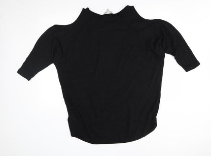 Womens UK Size 10 Yumi Black Pullover Jumper